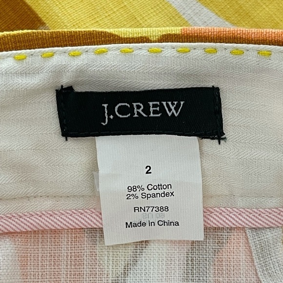 J. Crew Limoncello mini skirt yellow orange size 2 NWOT - Picture 8 of 8